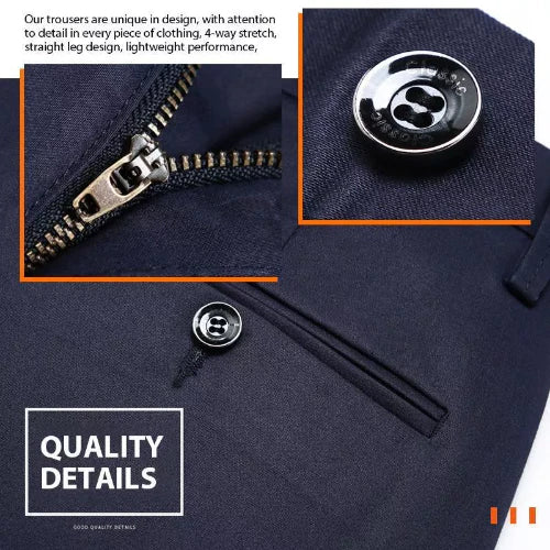 🔝 🔥PANTALONES CLASICOS DE ALTA ELASTICIDAD PARA HOMBRE🤩