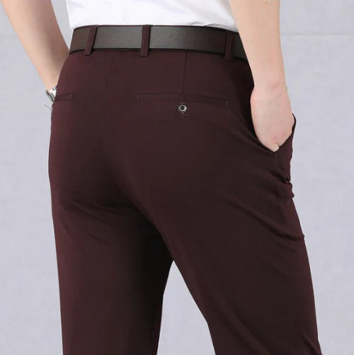 🔝 🔥PANTALONES CLASICOS DE ALTA ELASTICIDAD PARA HOMBRE🤩