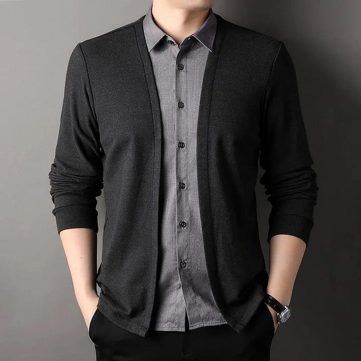 👔 Cárdigan "2 en 1" Clásico 🍂 ✨ Elegancia y comodidad en una sola prenda, sin esfuerzo. 😎👌