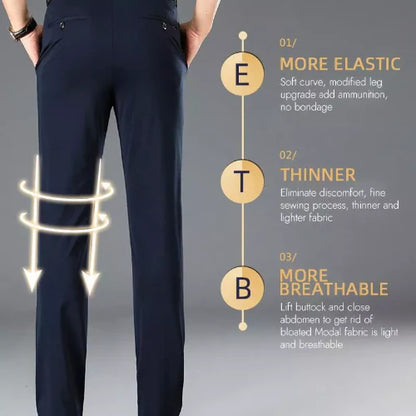 🔝 🔥PANTALONES CLASICOS DE ALTA ELASTICIDAD PARA HOMBRE🤩