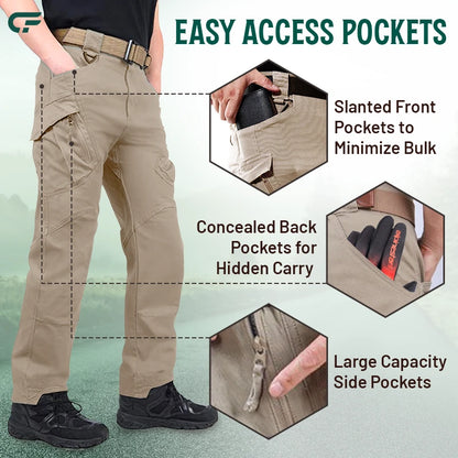 🛡️ Pantalón Cargo Táctico 💪 🔥 Resistente al agua | Ripstop | Más de 10 bolsillos | Máxima comodidad