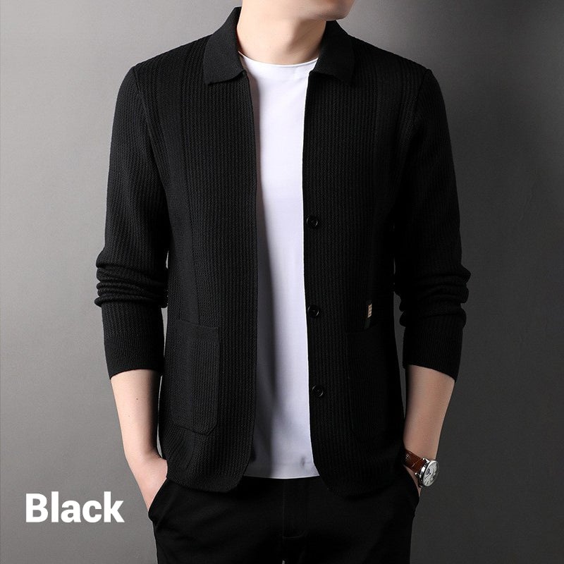 🧥 Chaqueta “Punto Clásico” – Estilo Casual y Elegancia Atemporal ✨🧶