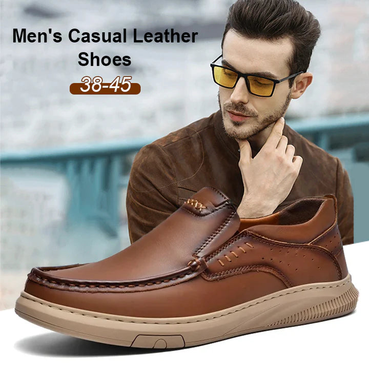 ✨ MOCASINES CASUALES DE CUERO CON SUELA ORTOPÉDICA ✅