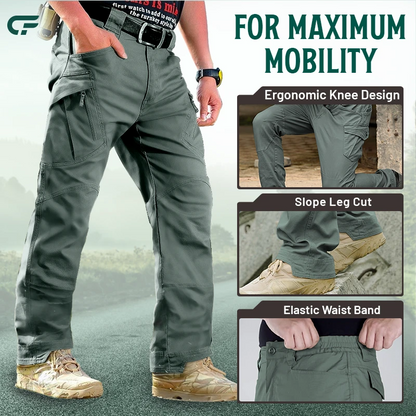 🛡️ Pantalón Cargo Táctico 💪 🔥 Resistente al agua | Ripstop | Más de 10 bolsillos | Máxima comodidad