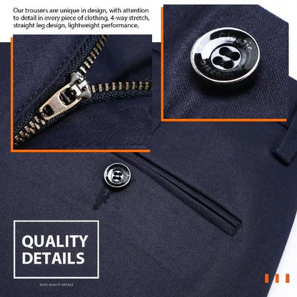 🔝 🔥PANTALONES CLASICOS DE ALTA ELASTICIDAD PARA HOMBRE🤩