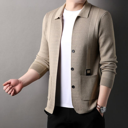 🧥 Chaqueta “Punto Clásico” – Estilo Casual y Elegancia Atemporal ✨🧶