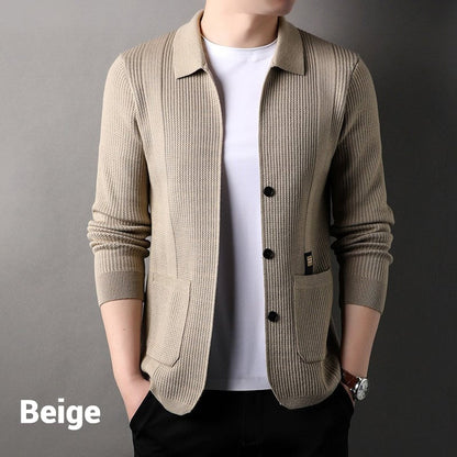 🧥 Chaqueta “Punto Clásico” – Estilo Casual y Elegancia Atemporal ✨🧶