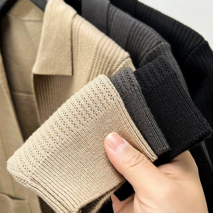 🧥 Chaqueta “Punto Clásico” – Estilo Casual y Elegancia Atemporal ✨🧶